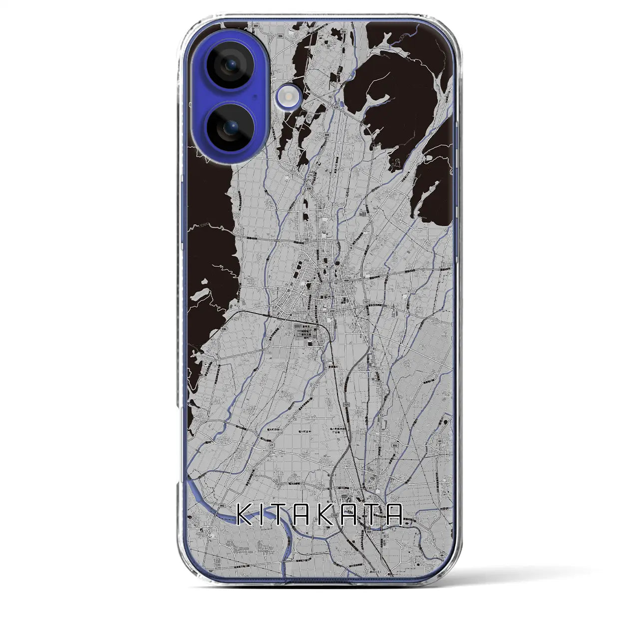 【喜多方(福島県)】地図柄iPhoneケース(クリアタイプ)