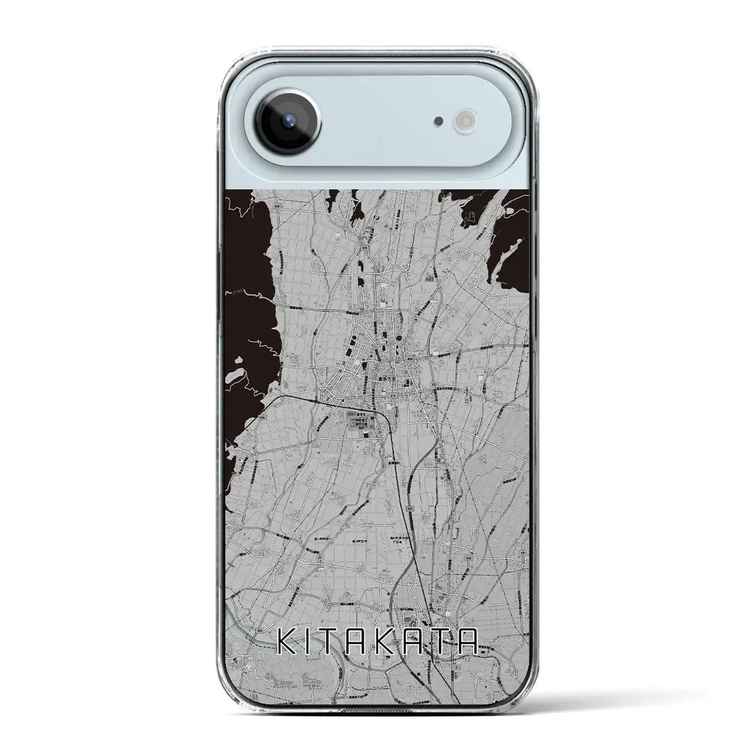 【喜多方(福島県)】地図柄iPhoneケース(クリアタイプ)