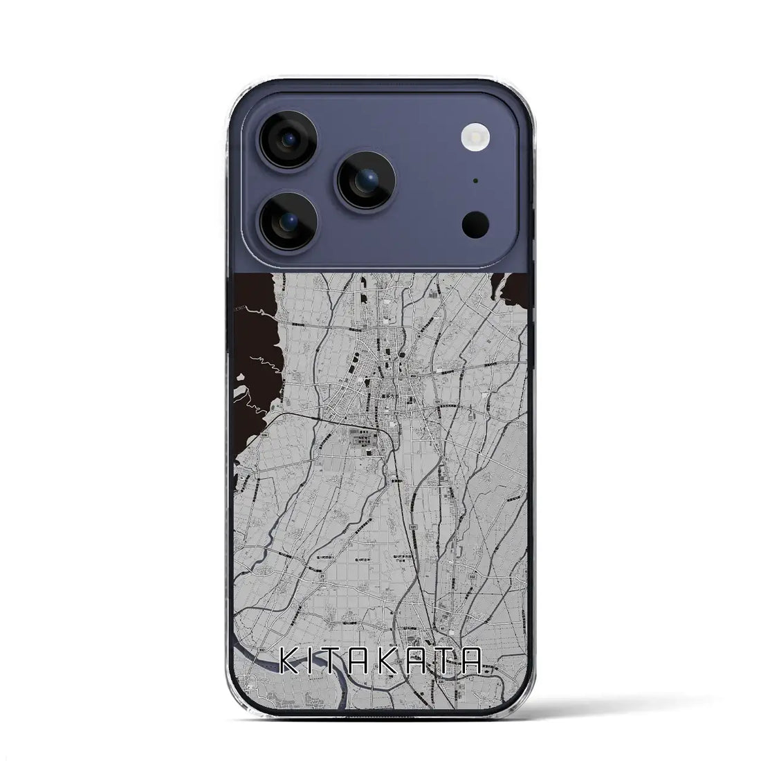 【喜多方(福島県)】地図柄iPhoneケース(クリアタイプ)