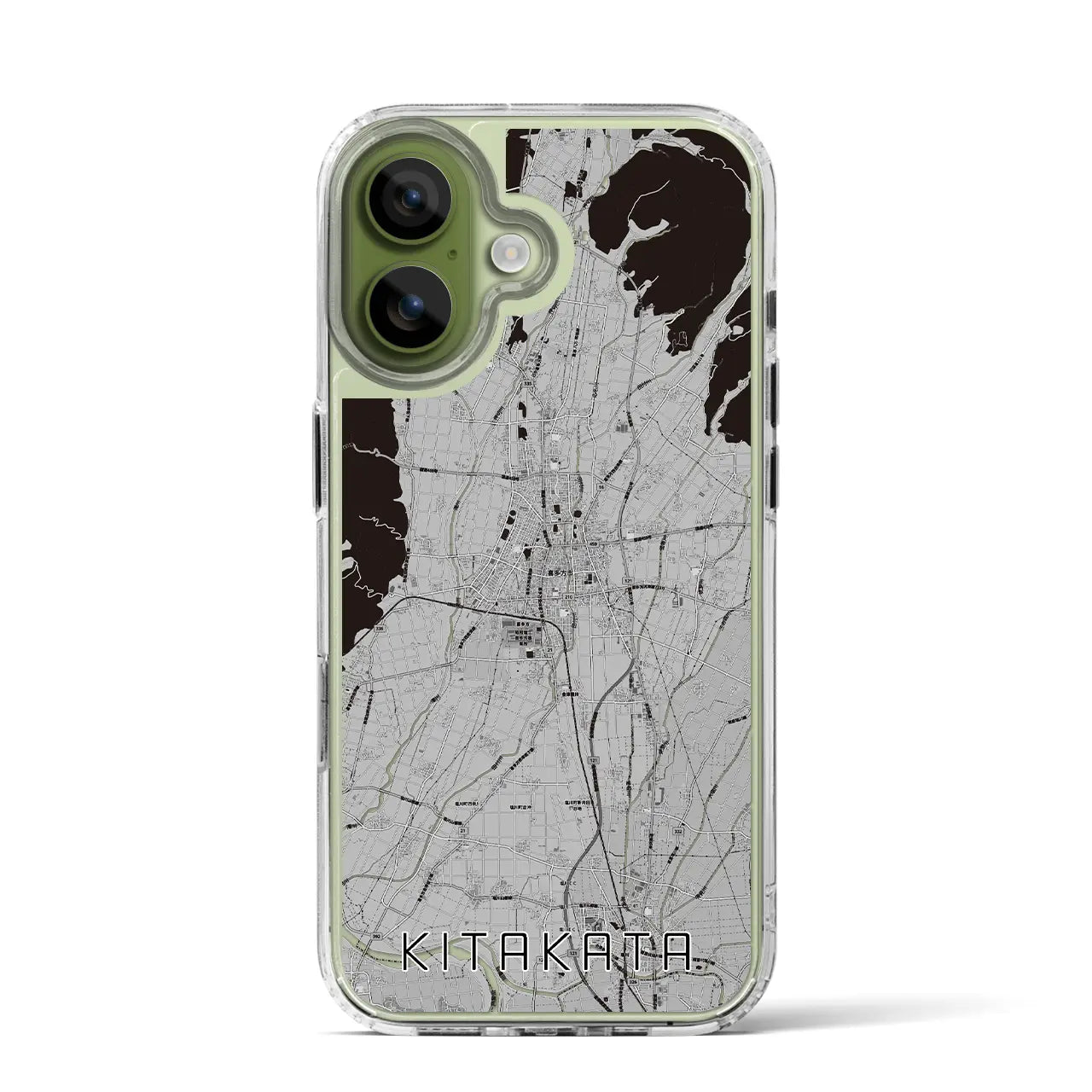 【喜多方(福島県)】地図柄iPhoneケース(MagSafeタイプ)