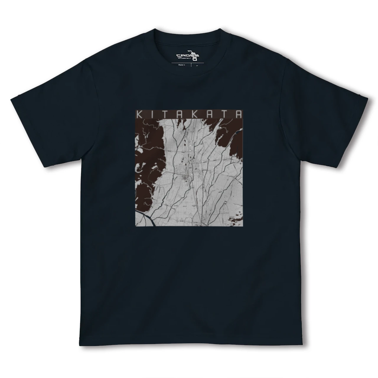 【喜多方(福島県)】地図柄ヘビーウェイトTシャツ