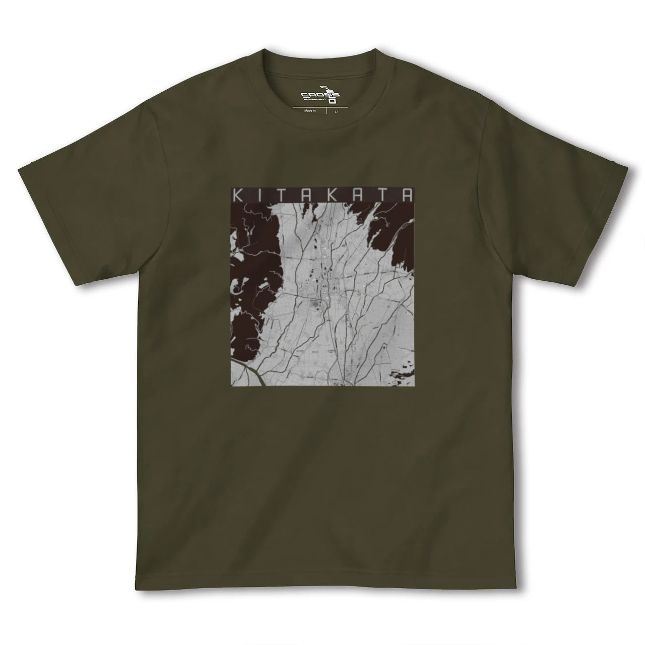 【喜多方(福島県)】地図柄ヘビーウェイトTシャツ