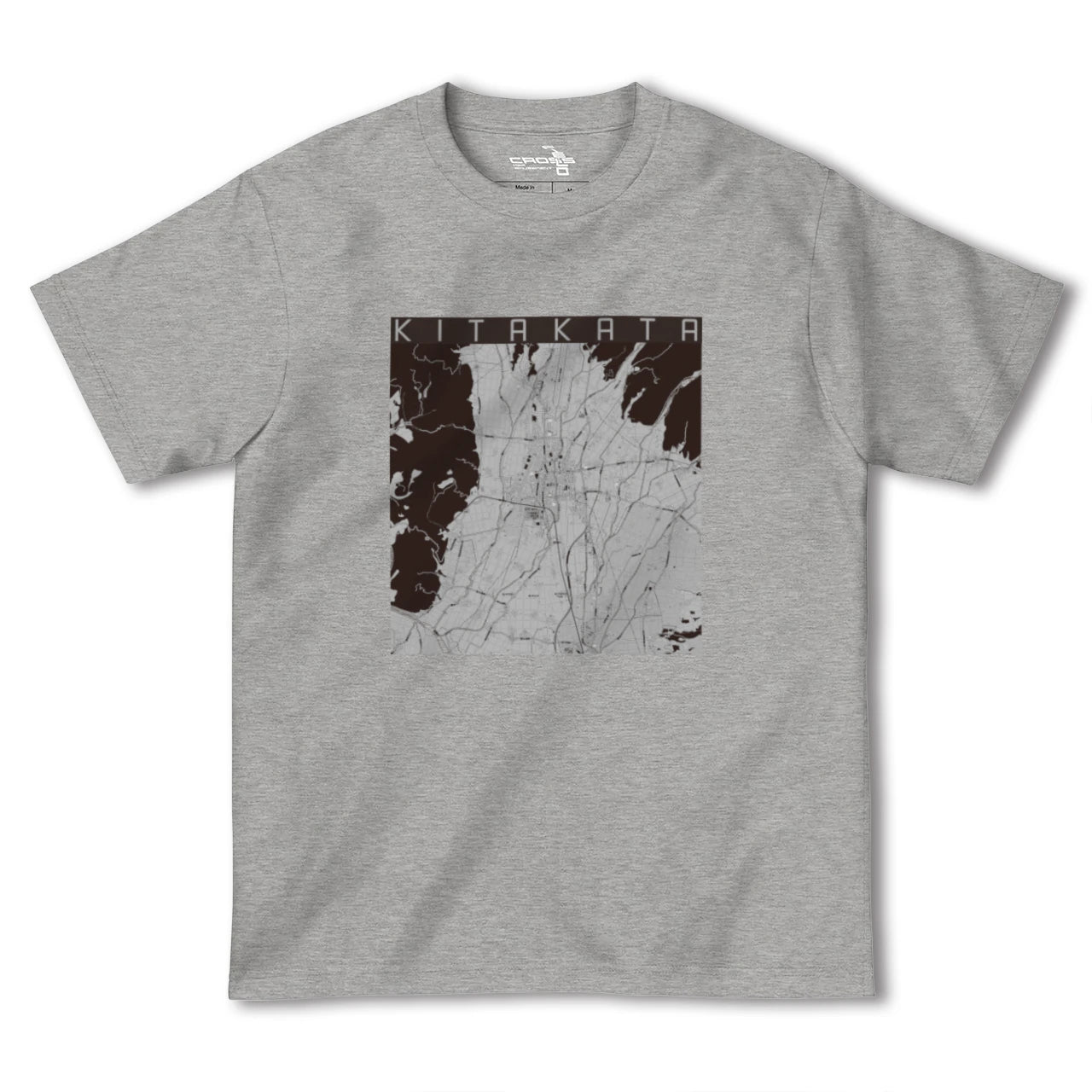 【喜多方(福島県)】地図柄ヘビーウェイトTシャツ