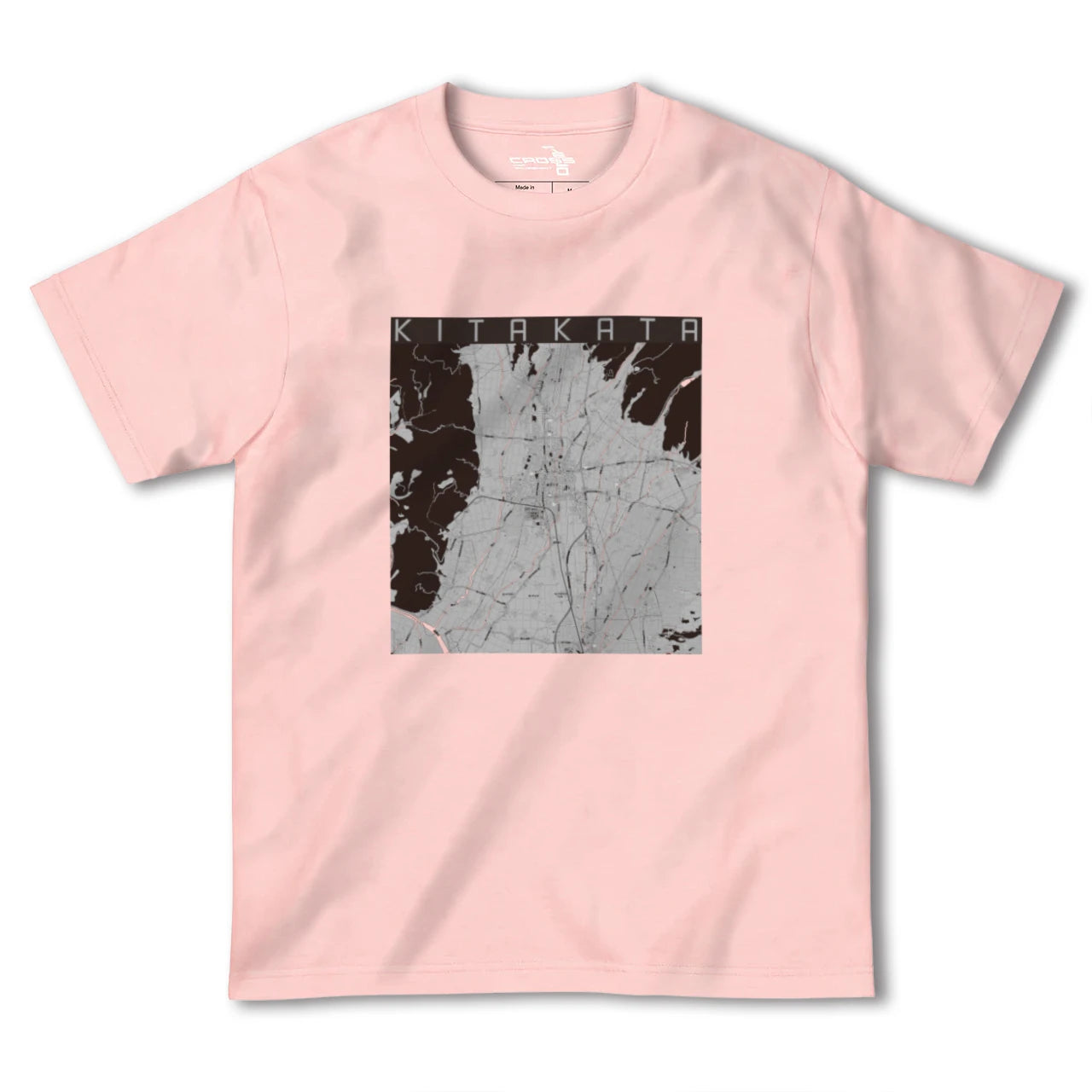 【喜多方(福島県)】地図柄ヘビーウェイトTシャツ
