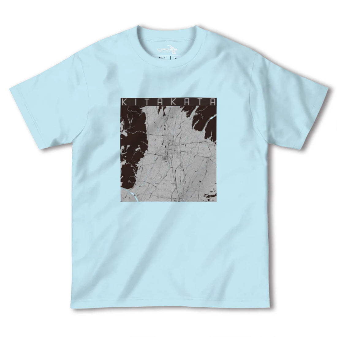 【喜多方(福島県)】地図柄ヘビーウェイトTシャツ