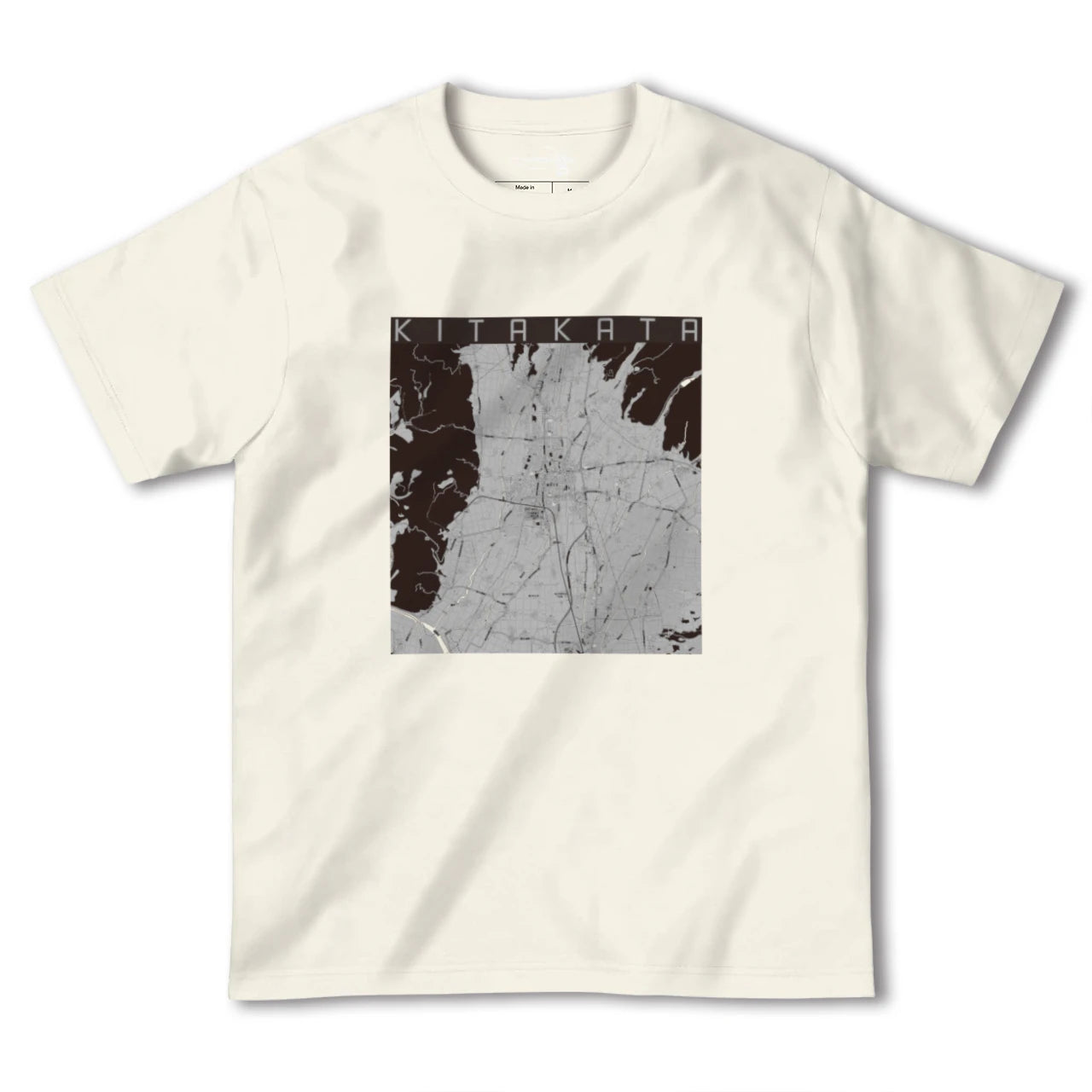【喜多方(福島県)】地図柄ヘビーウェイトTシャツ