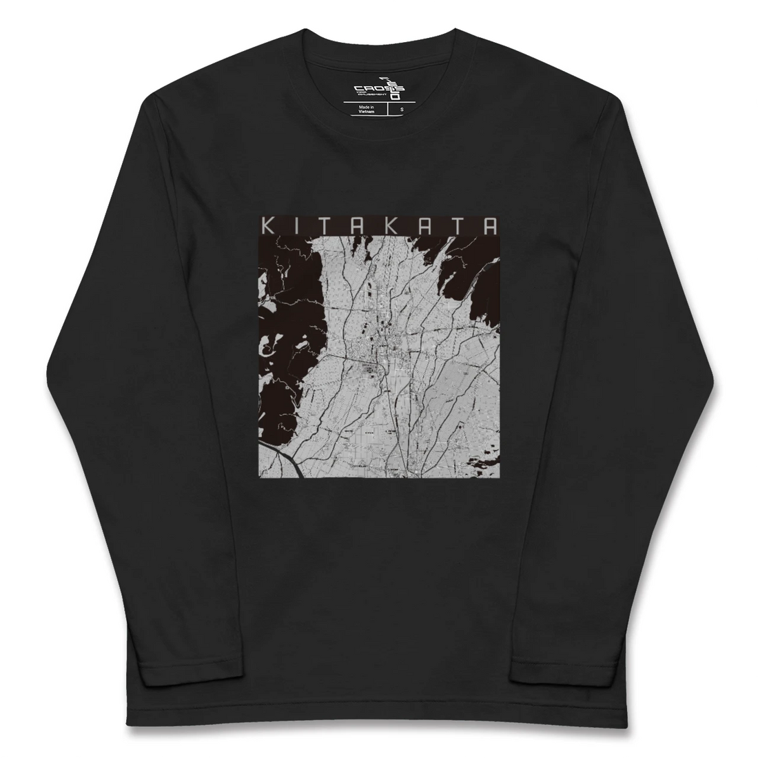 【喜多方(福島県)】地図柄ロングスリーブTシャツ