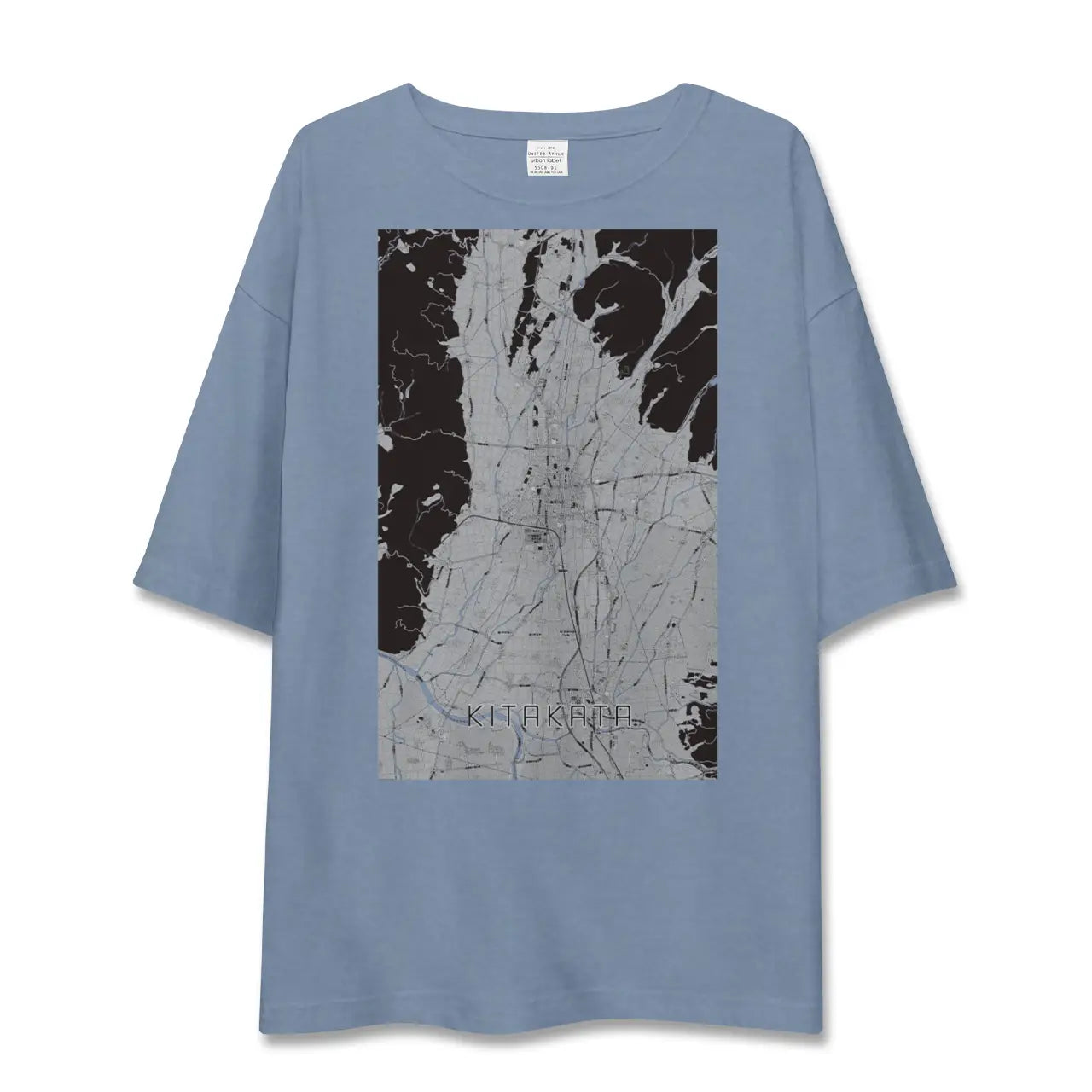 【喜多方(福島県)】地図柄ビッグシルエットTシャツ