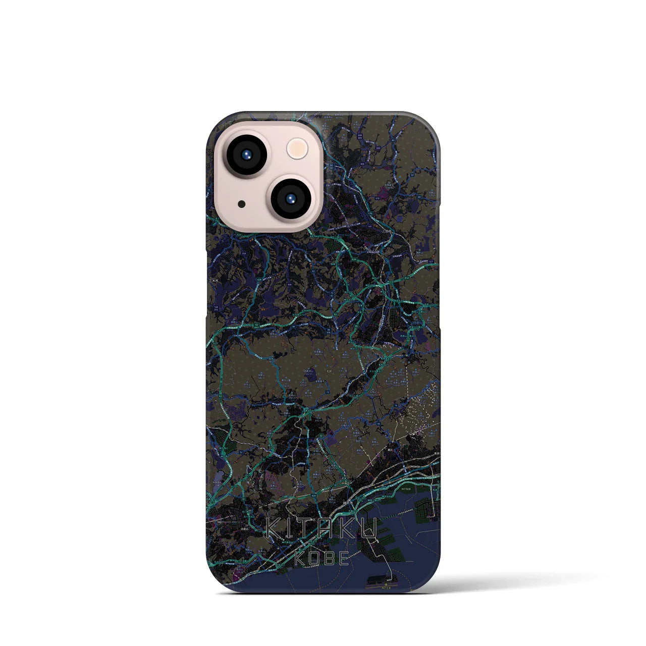 【北区(神戸市)】地図柄iPhoneケース(バックカバータイプ)