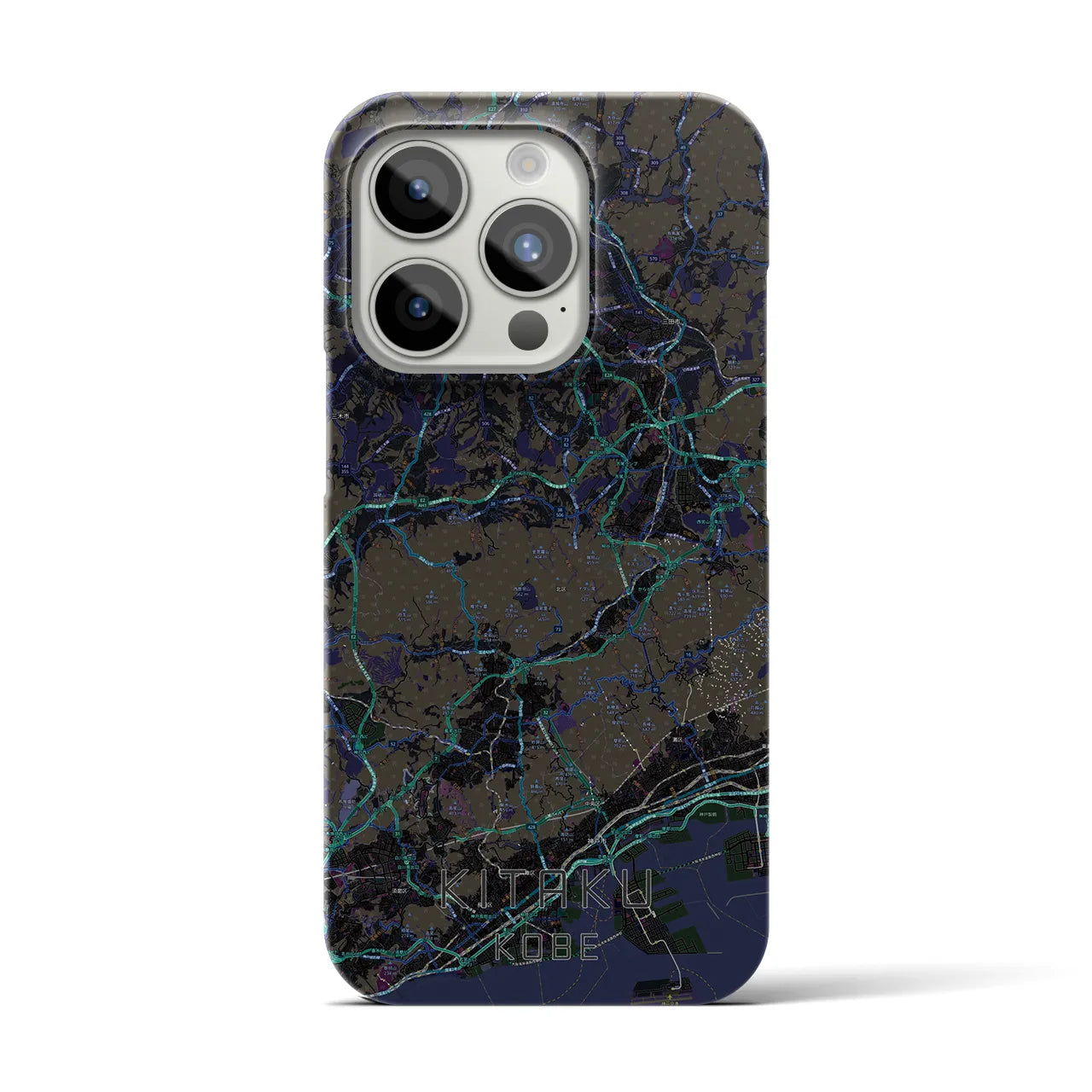 【北区(神戸市)】地図柄iPhoneケース(バックカバータイプ)