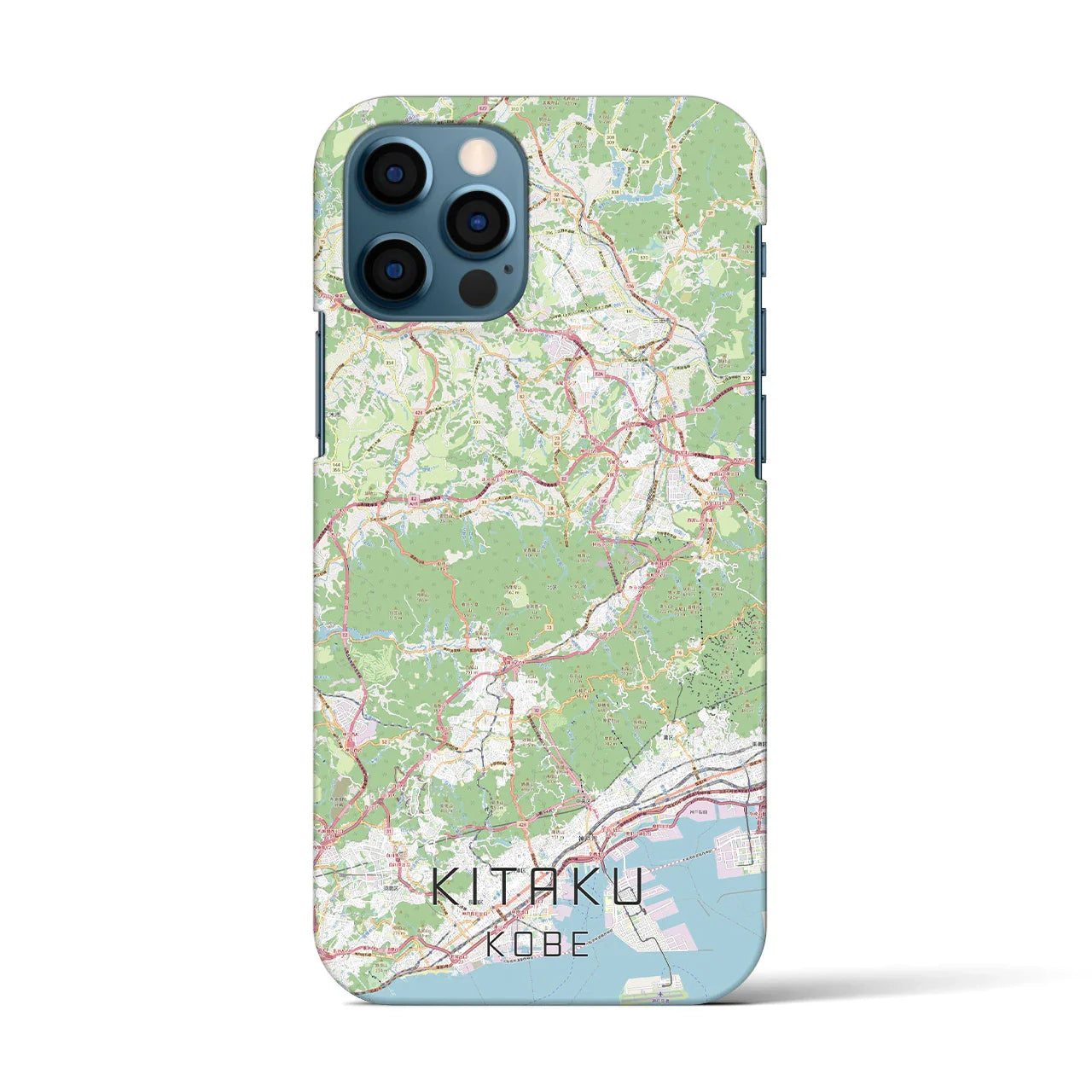 【北区(神戸市)】地図柄iPhoneケース(バックカバータイプ)