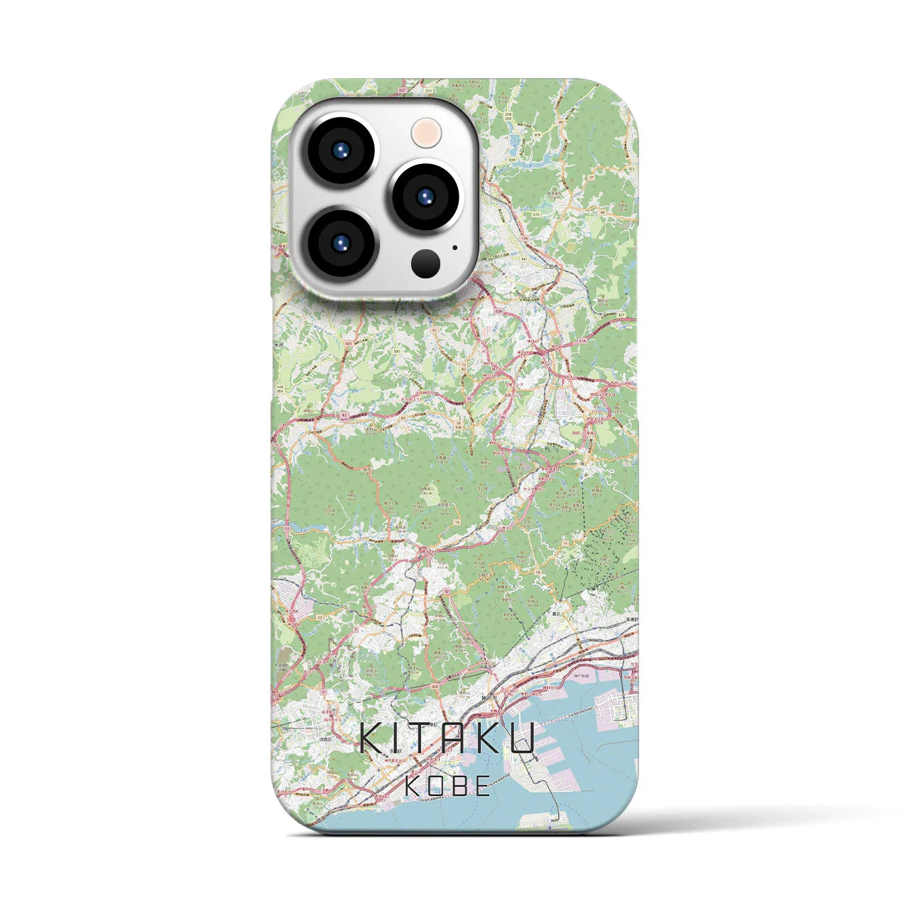 【北区(神戸市)】地図柄iPhoneケース(バックカバータイプ)