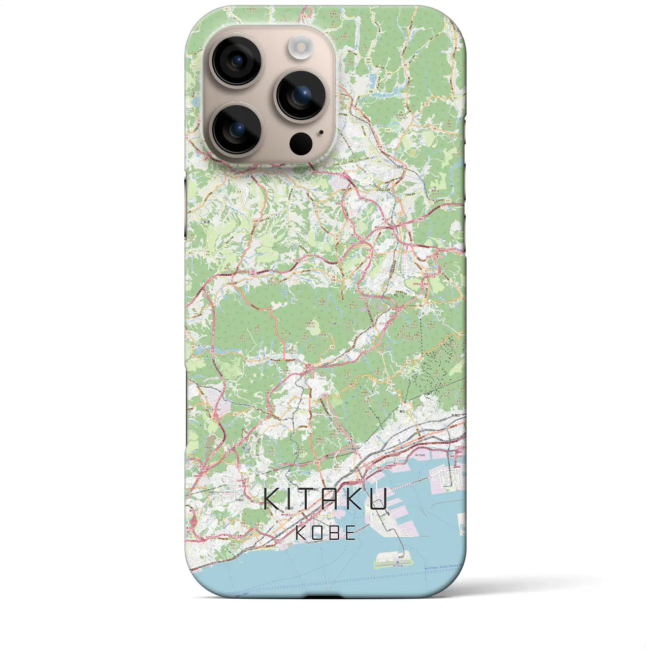 【北区(神戸市)】地図柄iPhoneケース(バックカバータイプ)