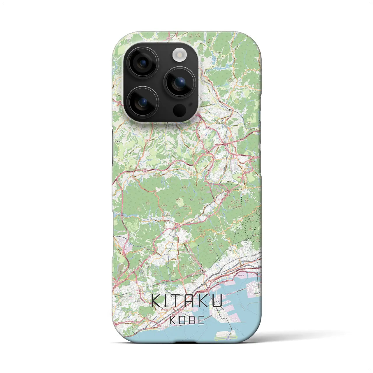 【北区(神戸市)】地図柄iPhoneケース(バックカバータイプ)