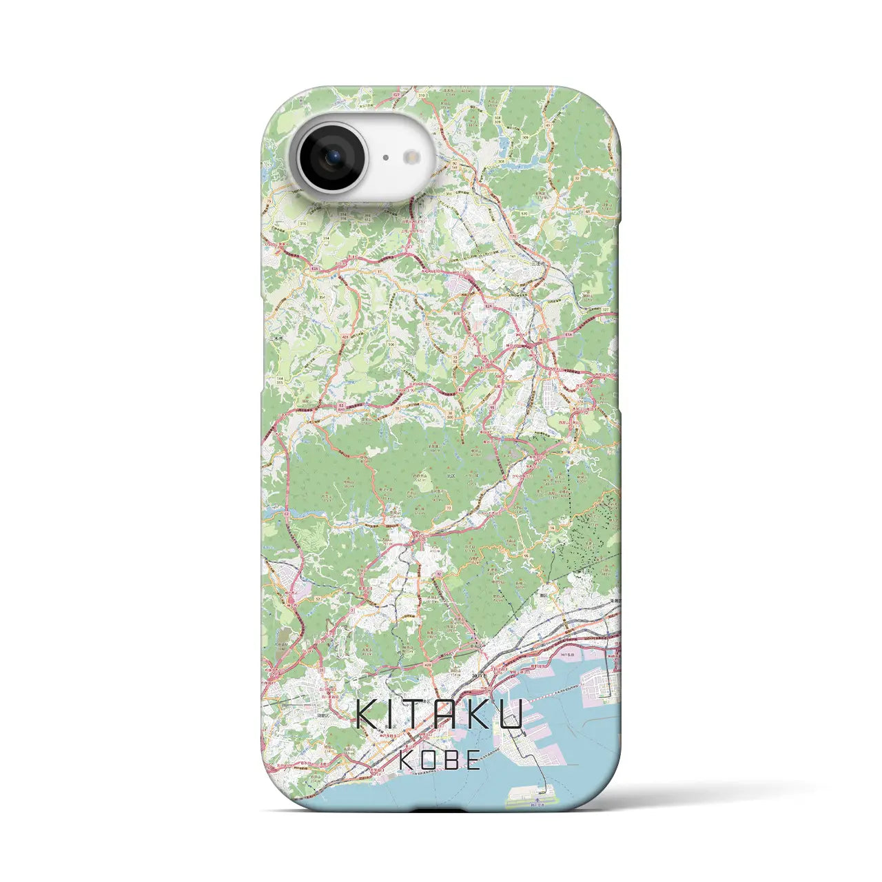 【北区(神戸市)】地図柄iPhoneケース(バックカバータイプ)