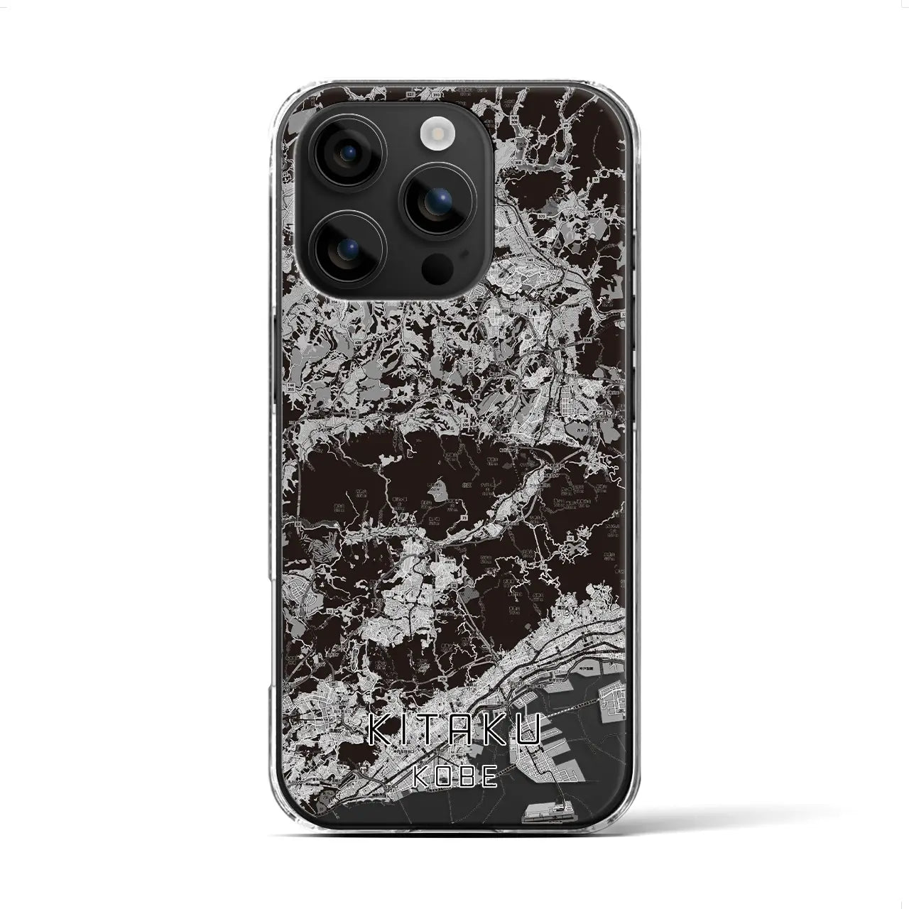 【北区(神戸市)】地図柄iPhoneケース(クリアタイプ)