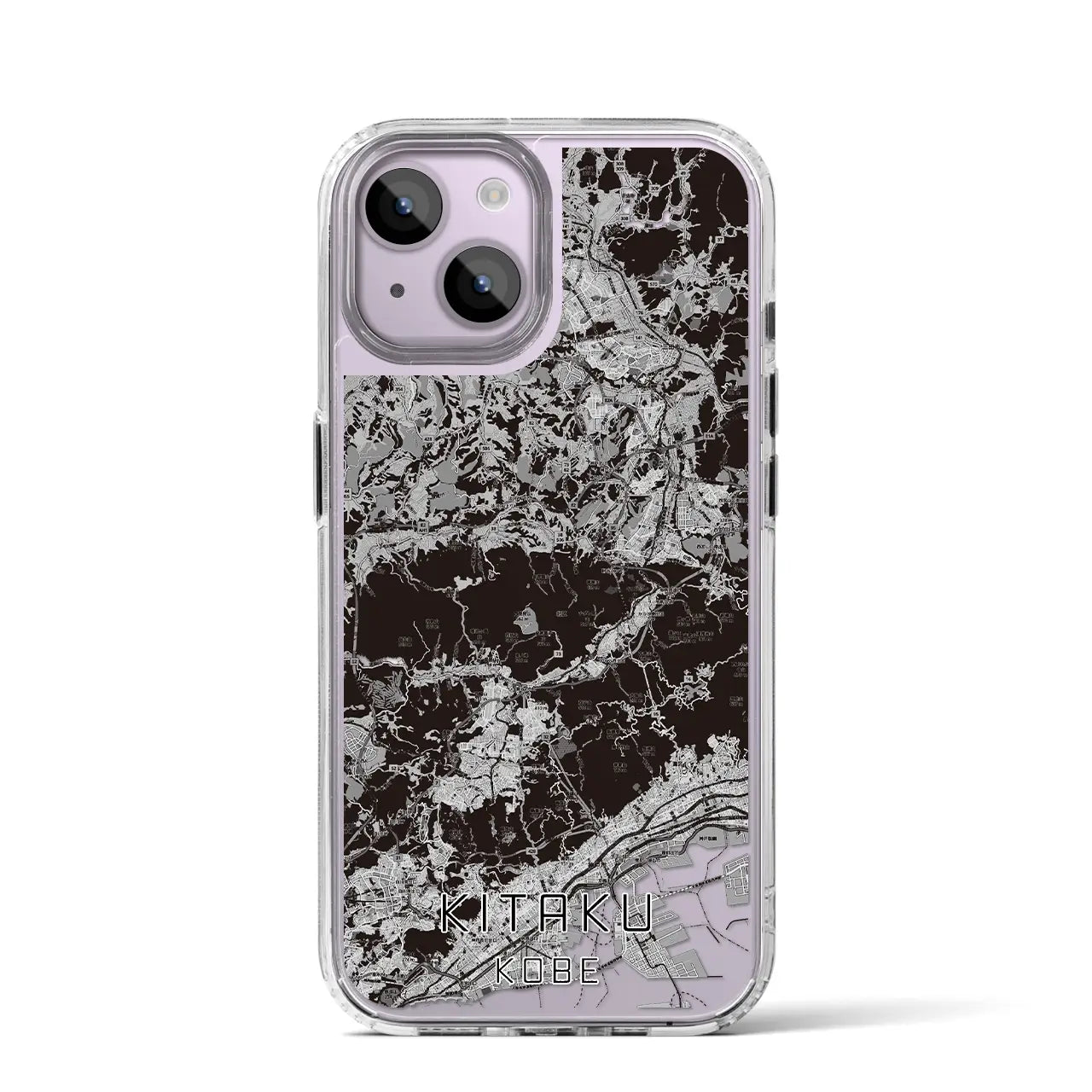 【北区(神戸市)】地図柄iPhoneケース(MagSafeタイプ)