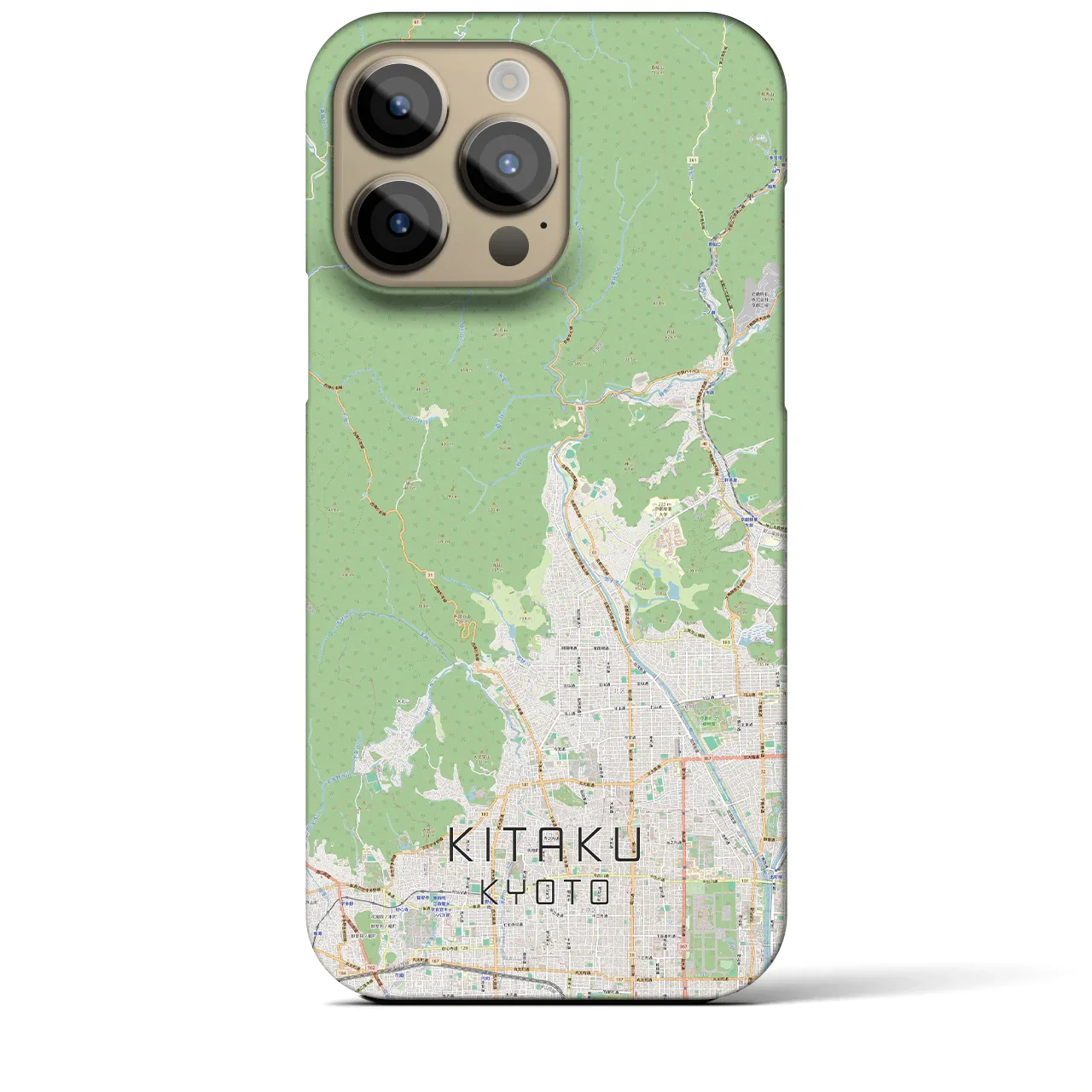 【北区(京都市)】地図柄iPhoneケース(バックカバータイプ)