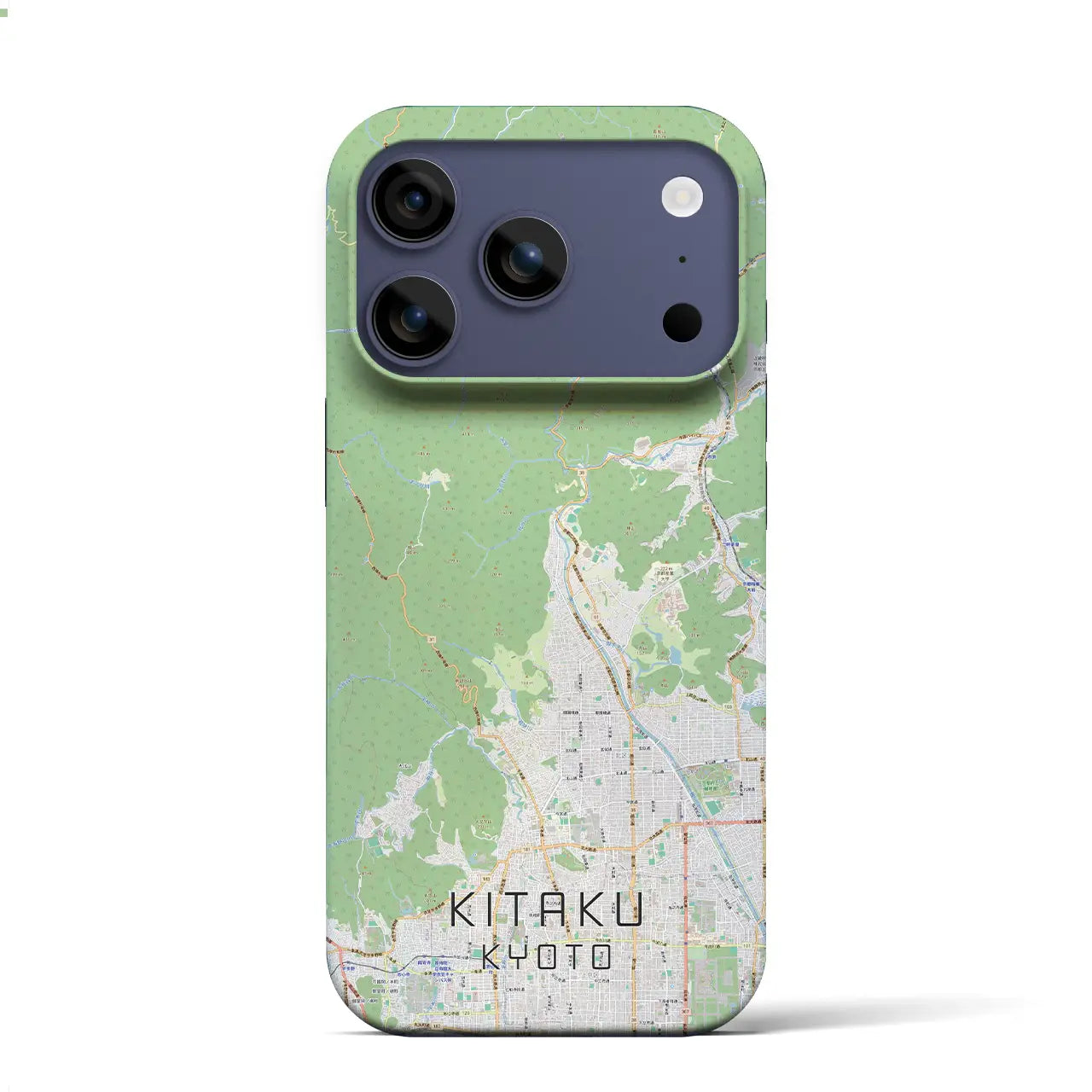 【北区(京都市)】地図柄iPhoneケース(バックカバータイプ)