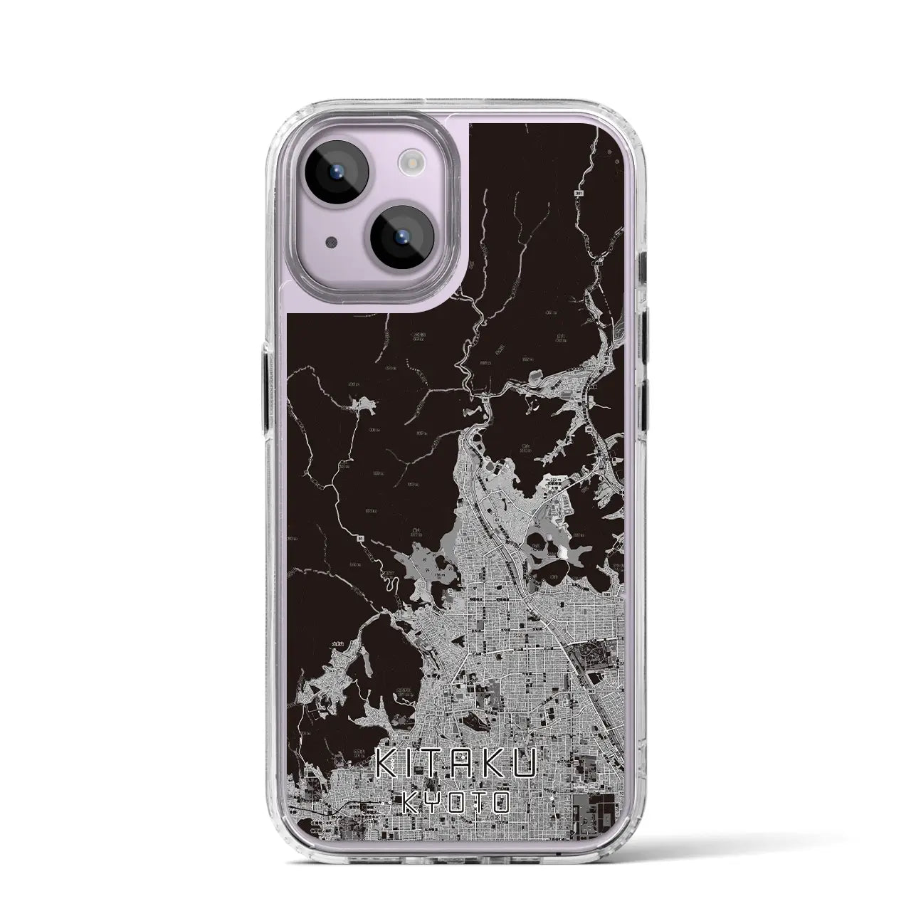 【北区(京都市)】地図柄iPhoneケース(MagSafeタイプ)
