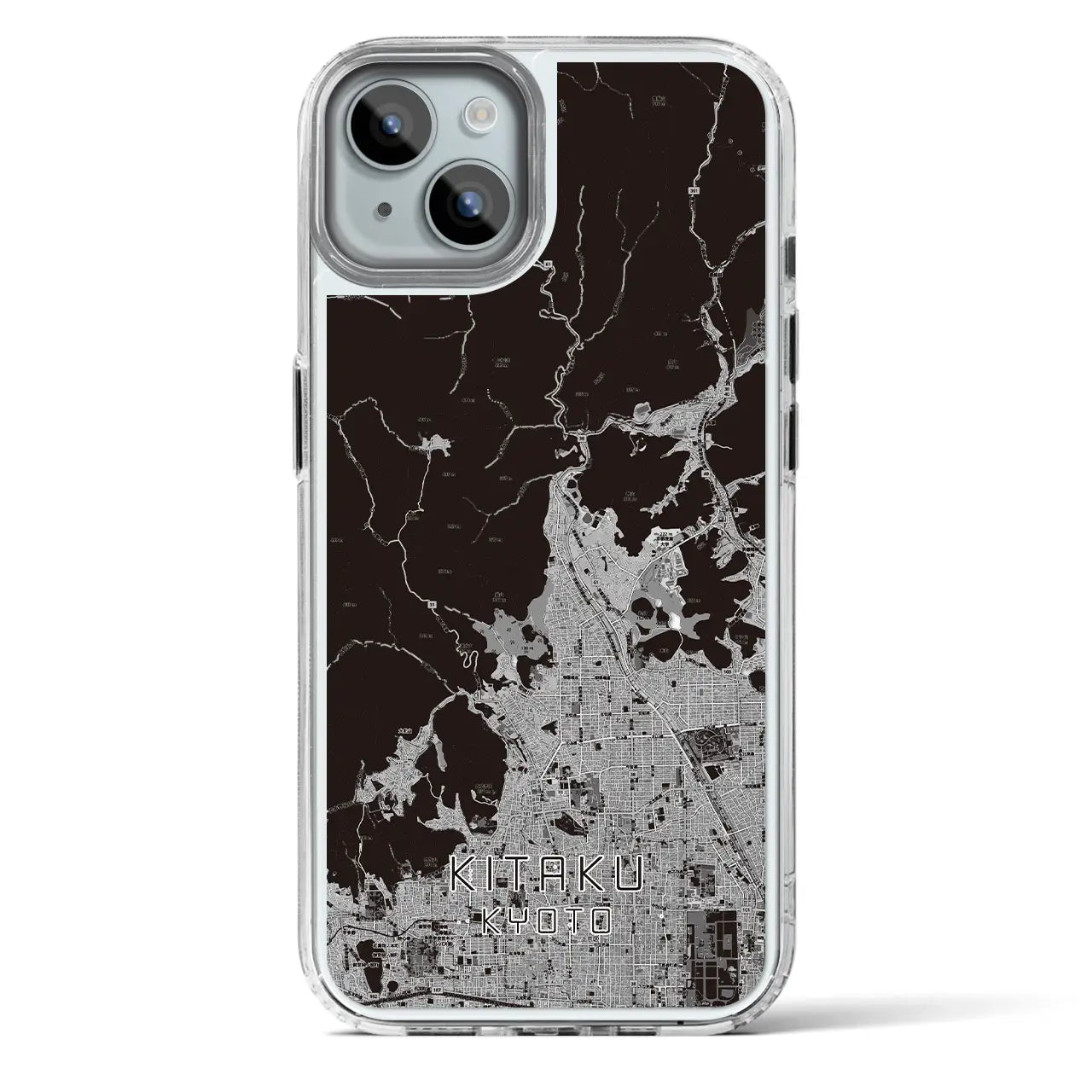 【北区(京都市)】地図柄iPhoneケース(MagSafeタイプ)