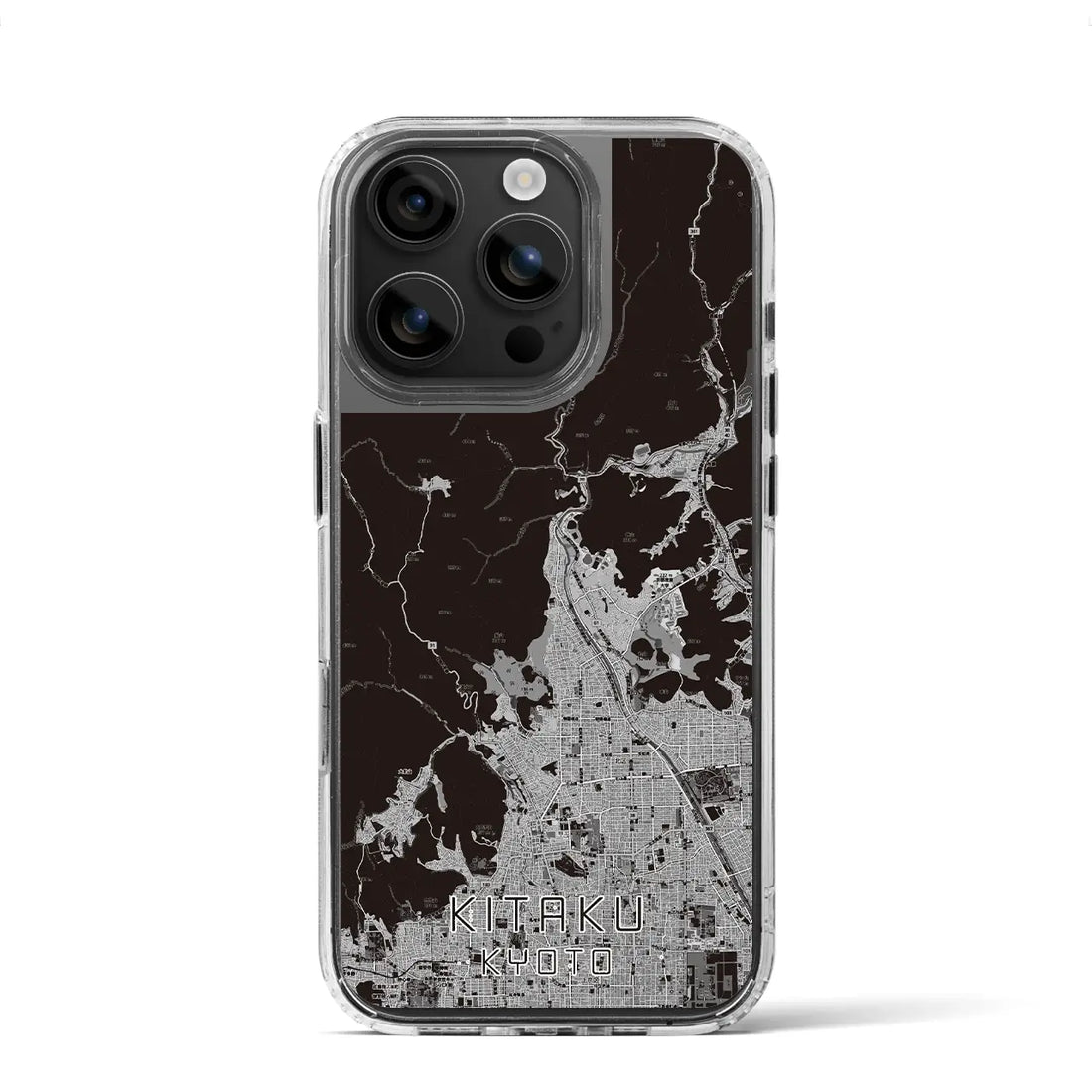 【北区(京都市)】地図柄iPhoneケース(MagSafeタイプ)