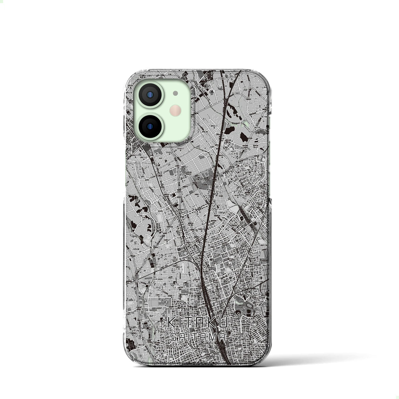 【北区(さいたま市)】地図柄iPhoneケース(クリアタイプ)