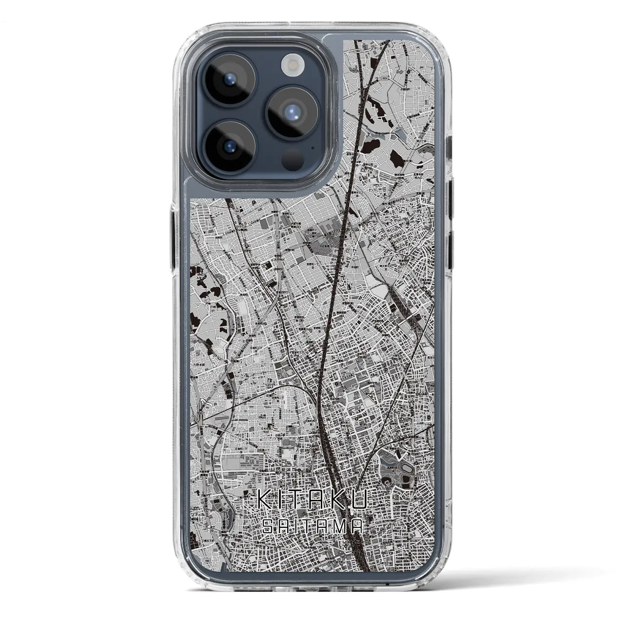 【北区(さいたま市)】地図柄iPhoneケース(MagSafeタイプ)