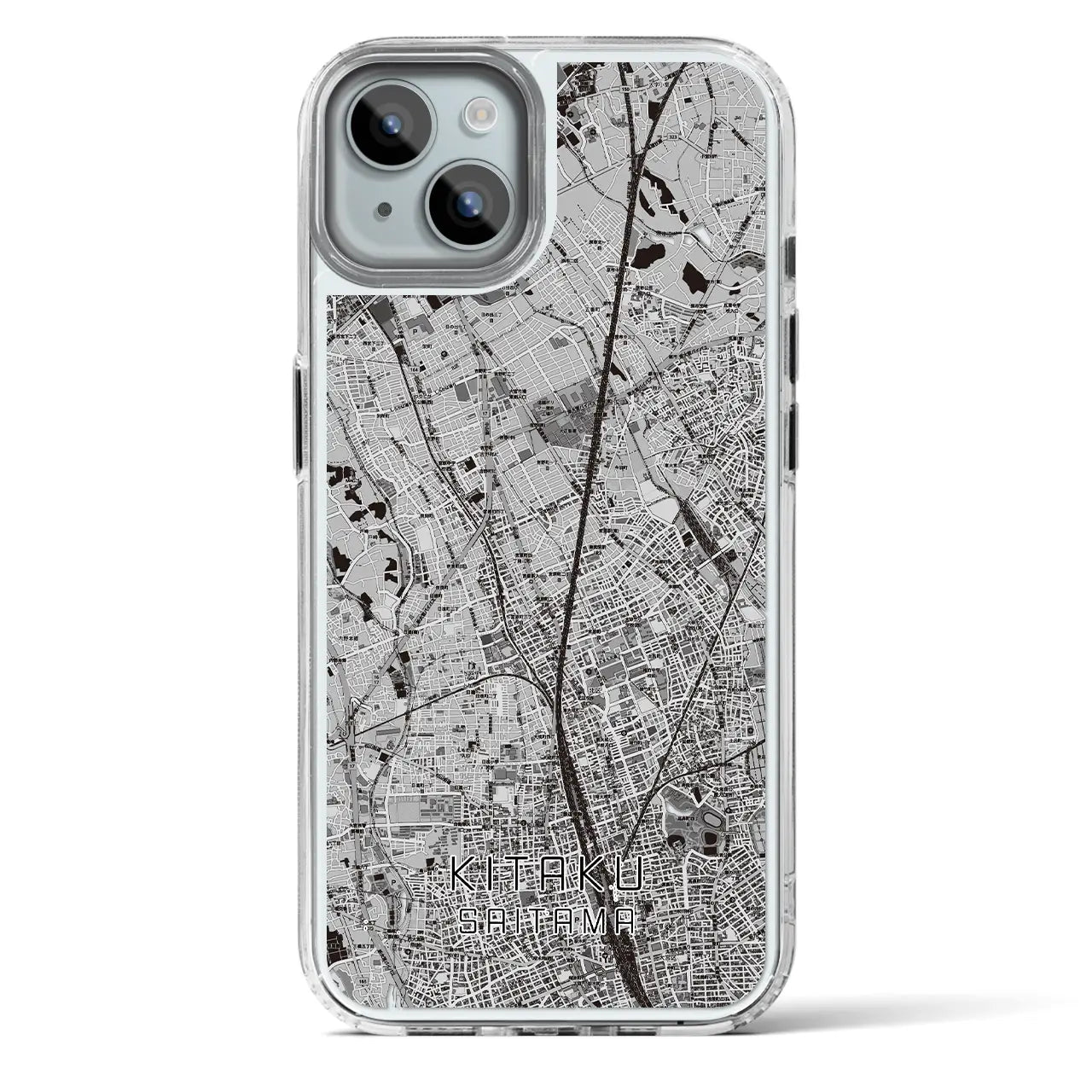 【北区(さいたま市)】地図柄iPhoneケース(MagSafeタイプ)