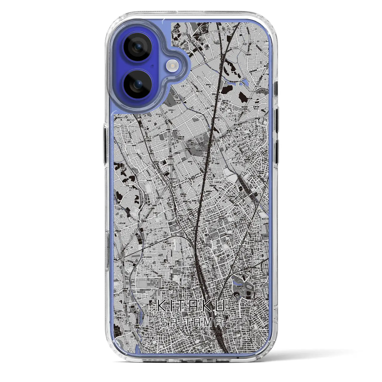 【北区(さいたま市)】地図柄iPhoneケース(MagSafeタイプ)