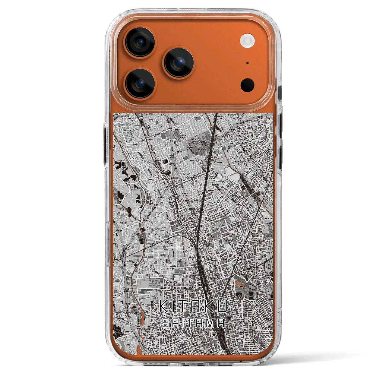 【北区(さいたま市)】地図柄iPhoneケース(MagSafeタイプ)