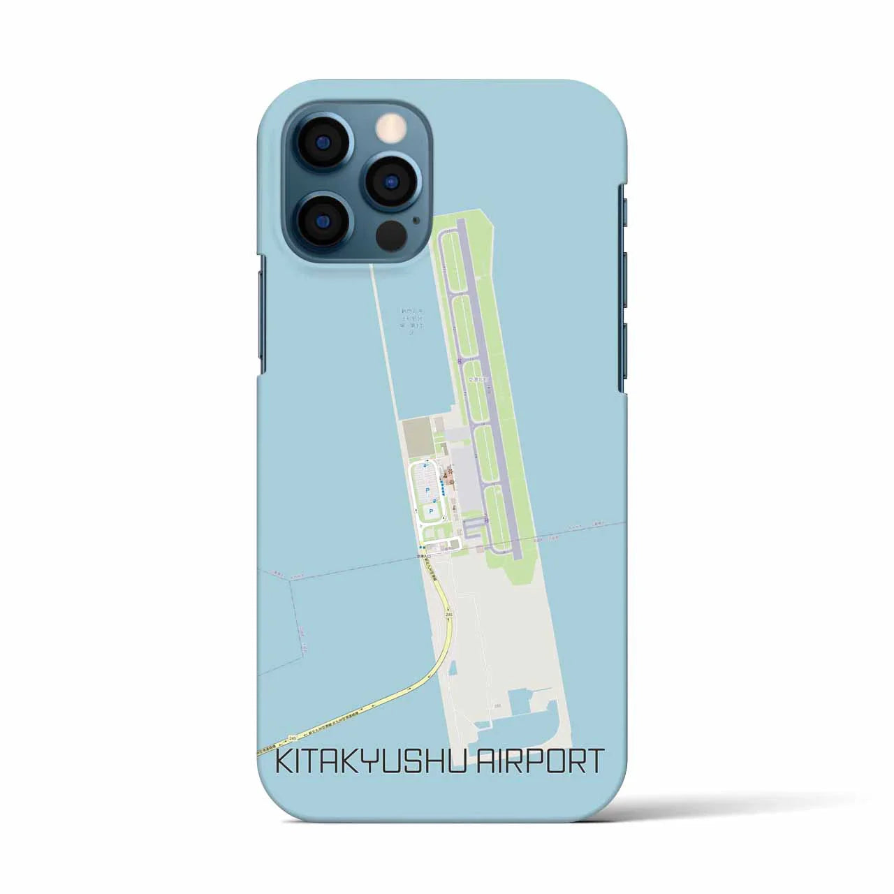 【北九州空港(福岡県)】地図柄iPhoneケース(バックカバータイプ)