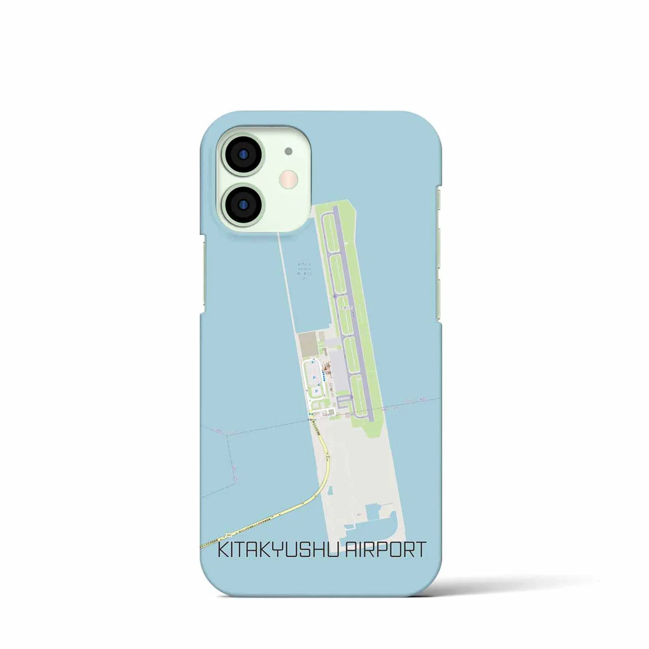 【北九州空港(福岡県)】地図柄iPhoneケース(バックカバータイプ)