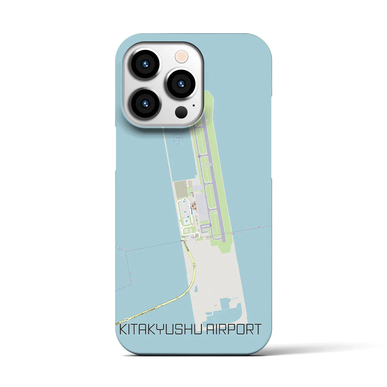 【北九州空港(福岡県)】地図柄iPhoneケース(バックカバータイプ)