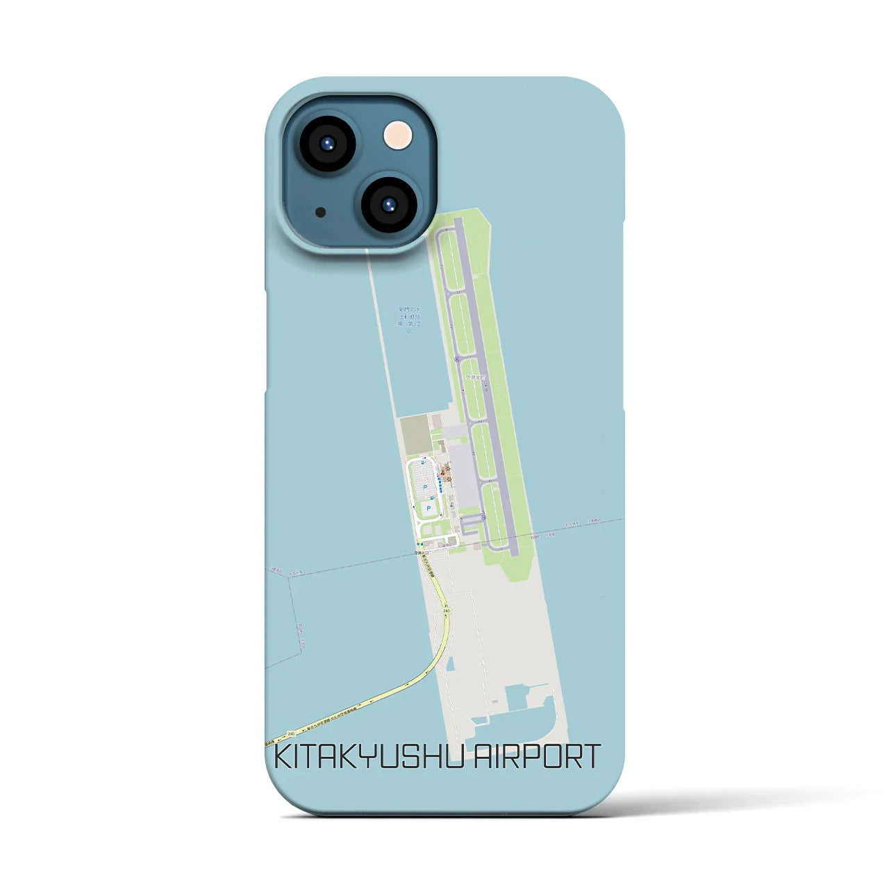 【北九州空港(福岡県)】地図柄iPhoneケース(バックカバータイプ)