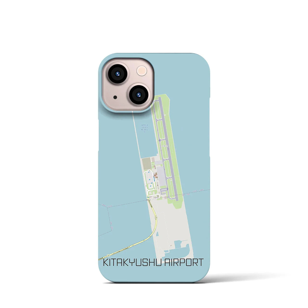 【北九州空港(福岡県)】地図柄iPhoneケース(バックカバータイプ)