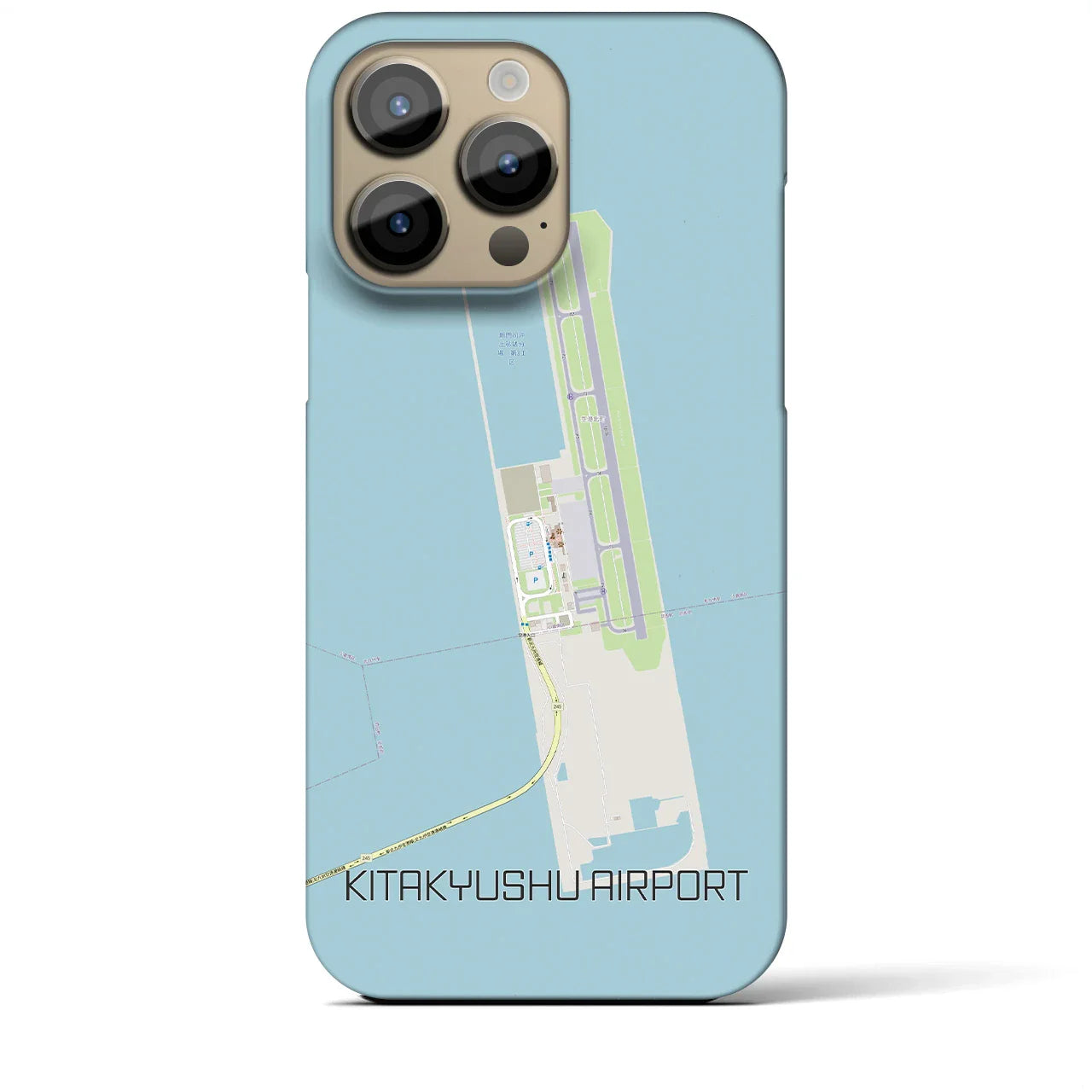 【北九州空港(福岡県)】地図柄iPhoneケース(バックカバータイプ)