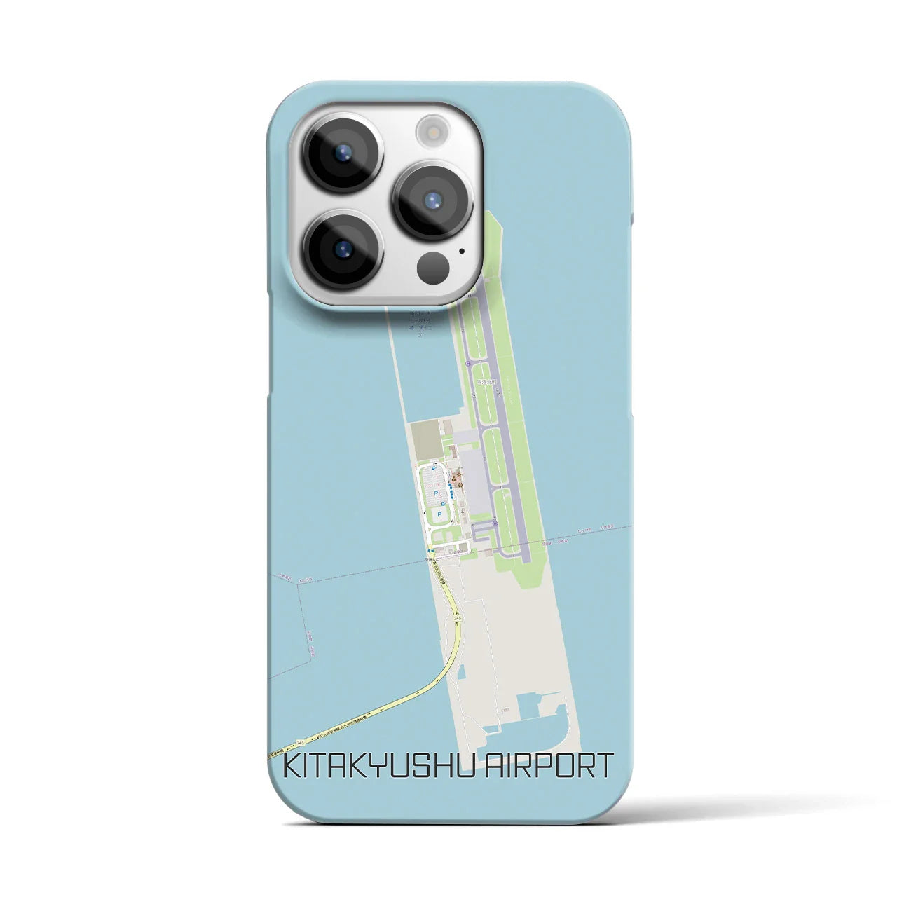 【北九州空港(福岡県)】地図柄iPhoneケース(バックカバータイプ)