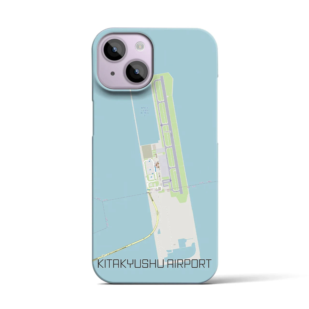 【北九州空港(福岡県)】地図柄iPhoneケース(バックカバータイプ)