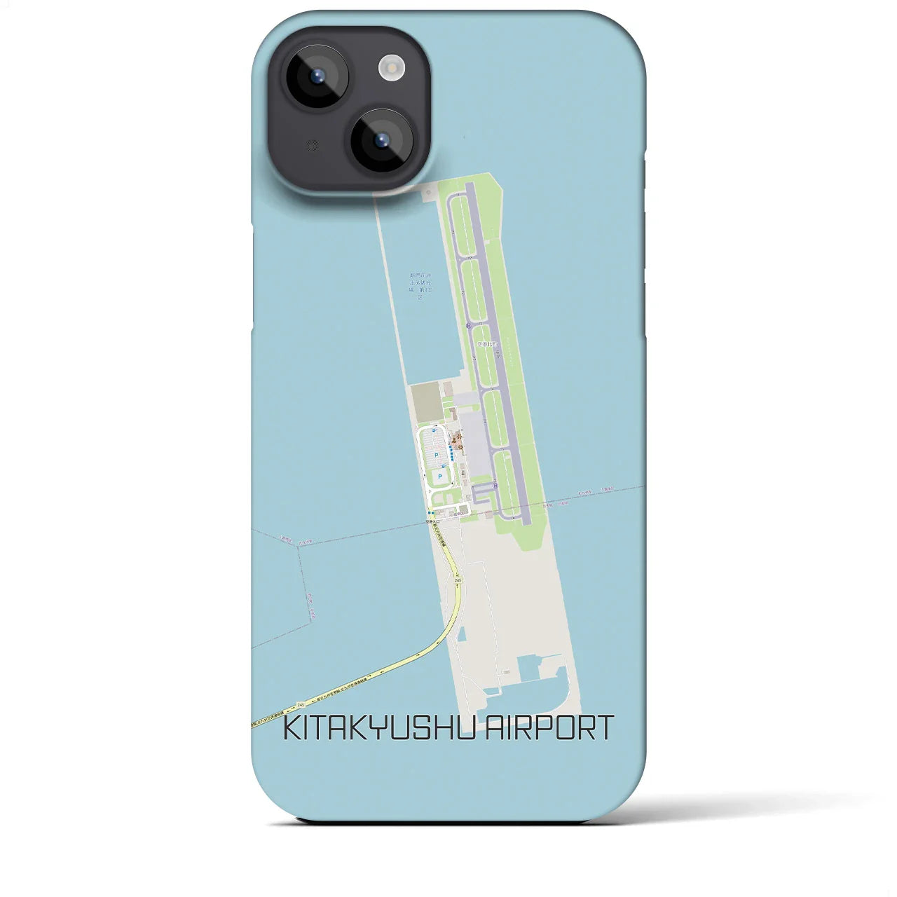 【北九州空港(福岡県)】地図柄iPhoneケース(バックカバータイプ)
