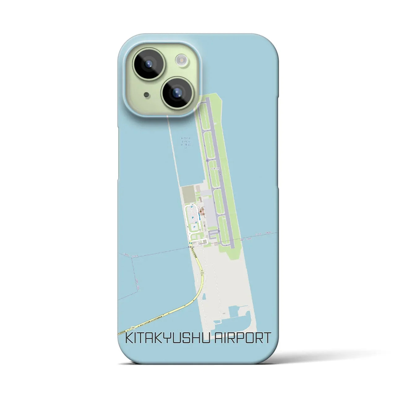 【北九州空港(福岡県)】地図柄iPhoneケース(バックカバータイプ)