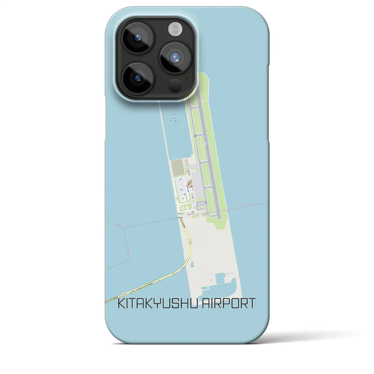 【北九州空港(福岡県)】地図柄iPhoneケース(バックカバータイプ)