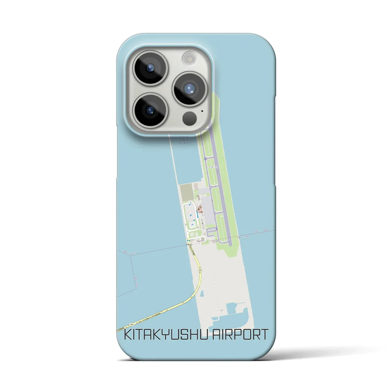 【北九州空港(福岡県)】地図柄iPhoneケース(バックカバータイプ)