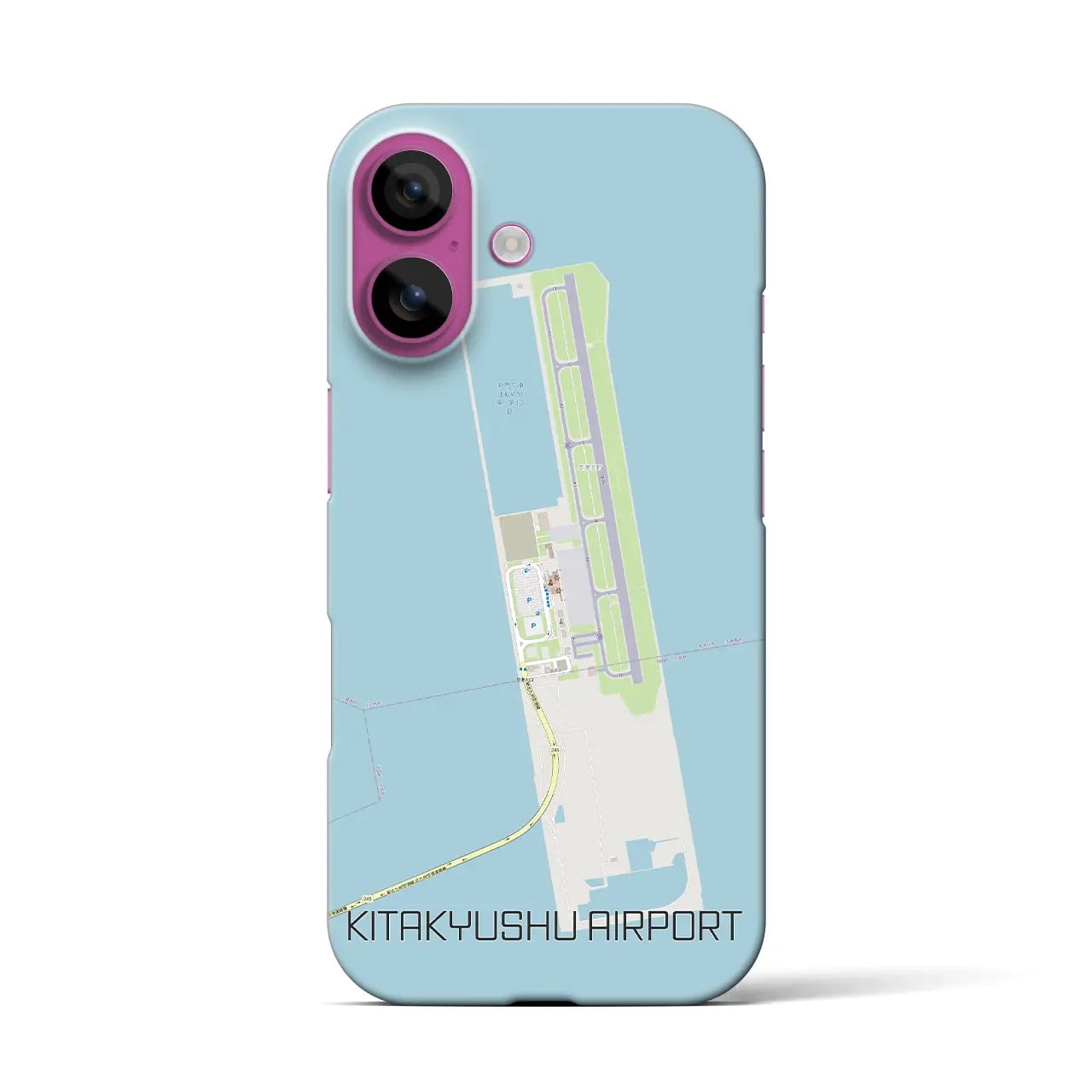 【北九州空港(福岡県)】地図柄iPhoneケース(バックカバータイプ)
