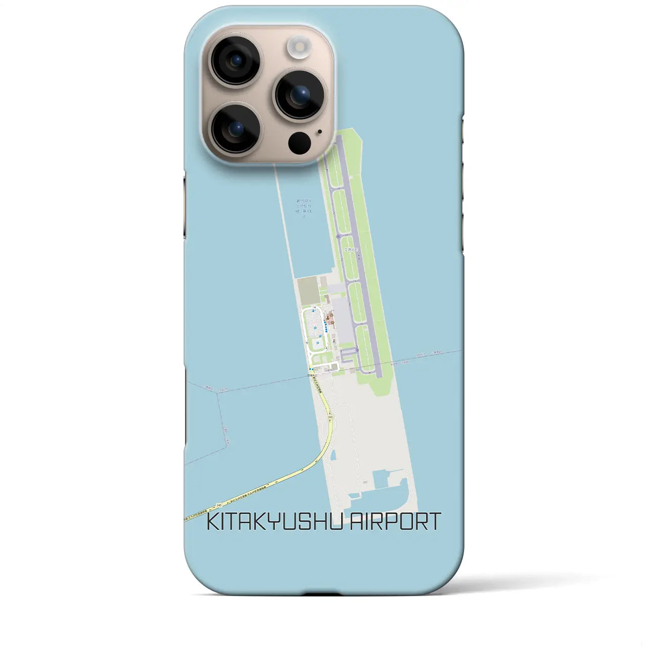 【北九州空港(福岡県)】地図柄iPhoneケース(バックカバータイプ)