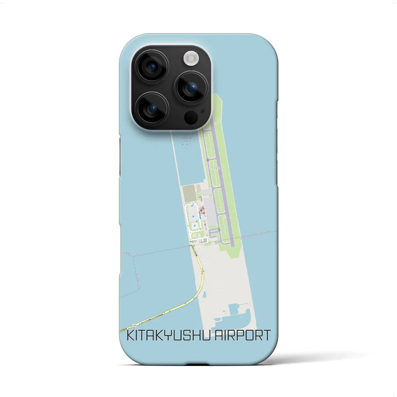 【北九州空港(福岡県)】地図柄iPhoneケース(バックカバータイプ)