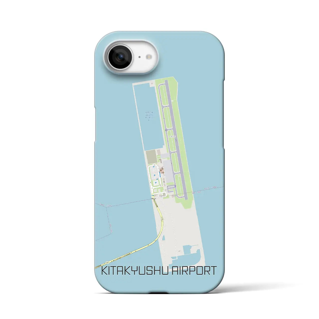 【北九州空港(福岡県)】地図柄iPhoneケース(バックカバータイプ)