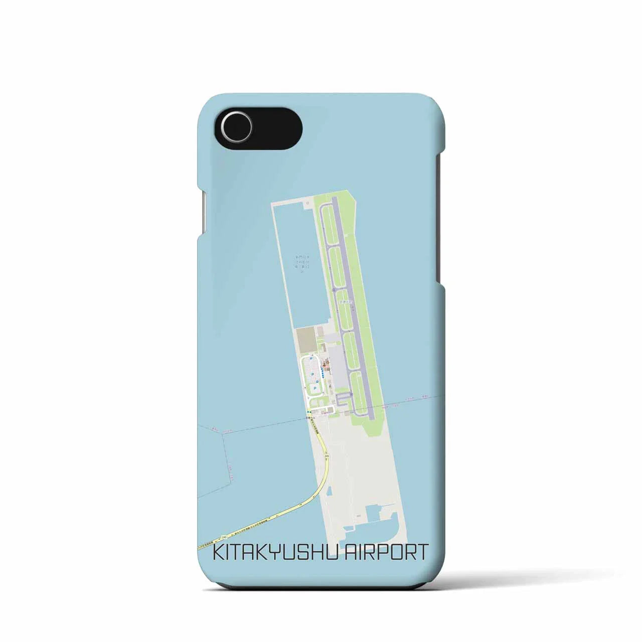 【北九州空港(福岡県)】地図柄iPhoneケース(バックカバータイプ)