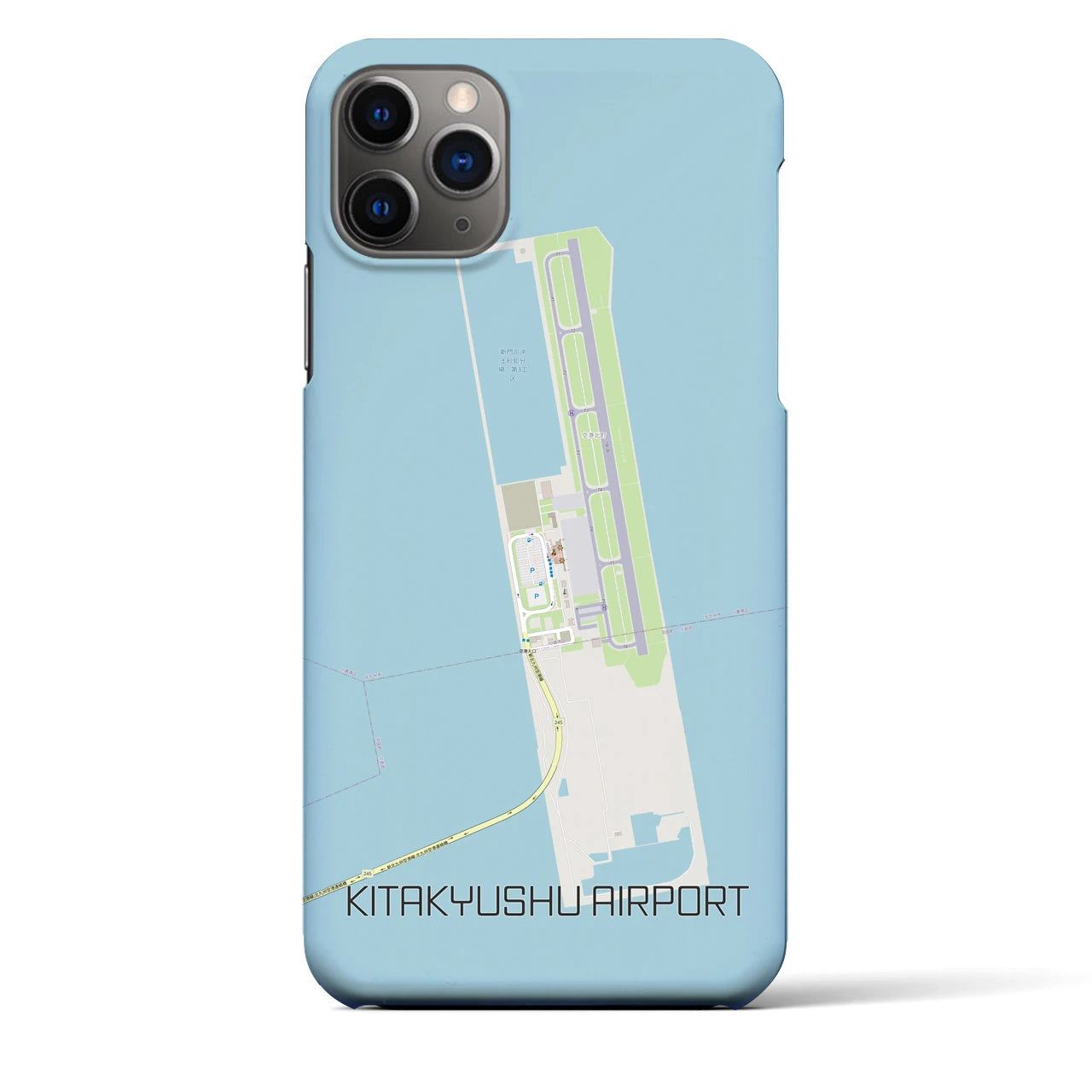 【北九州空港(福岡県)】地図柄iPhoneケース(バックカバータイプ)