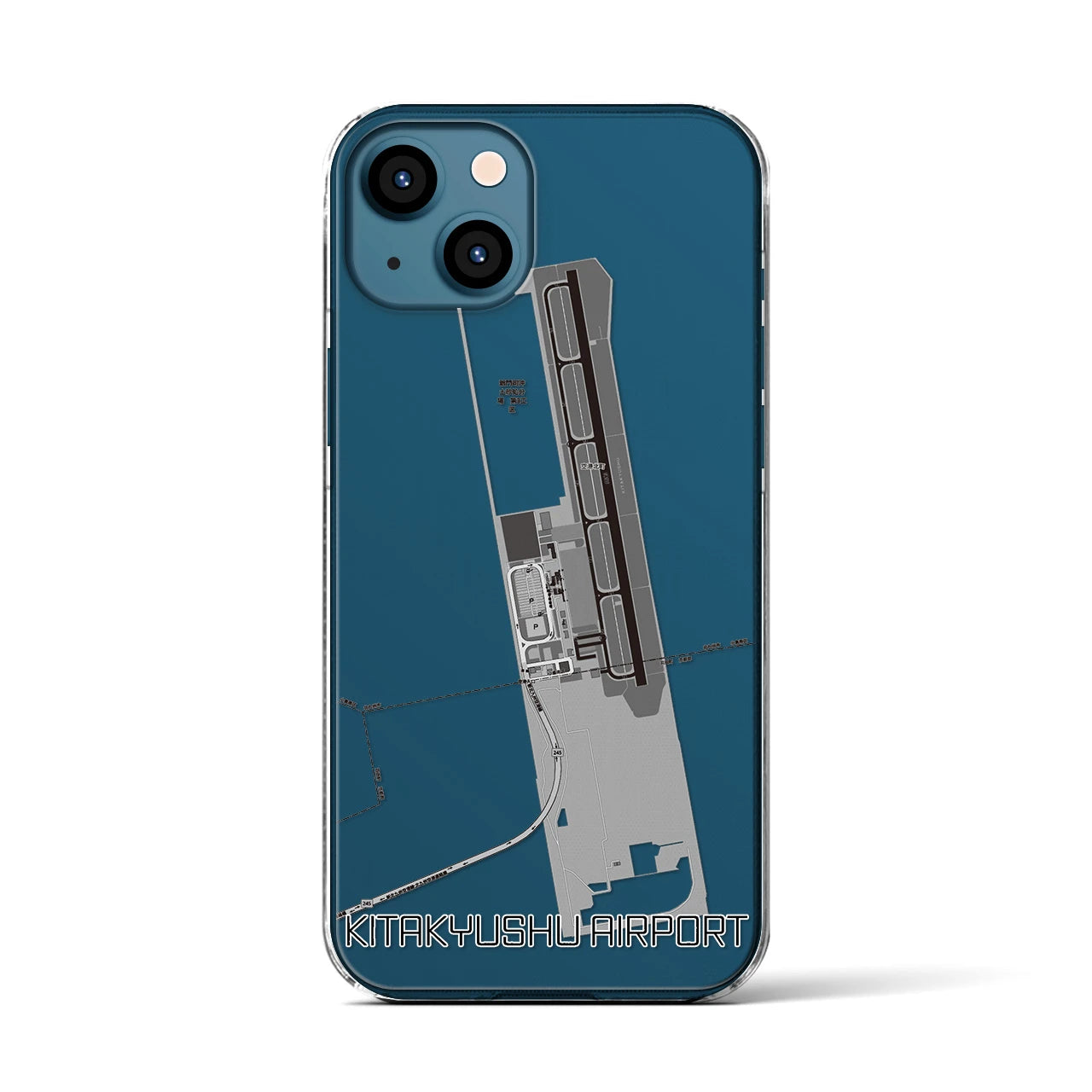 【北九州空港(福岡県)】地図柄iPhoneケース(クリアタイプ)